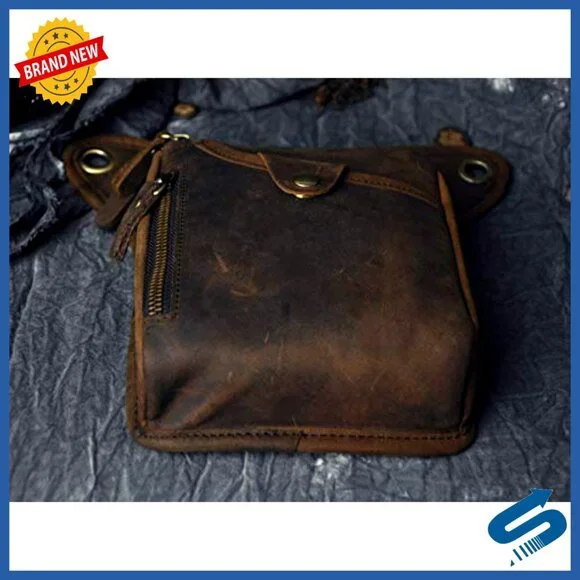 Genuine Leather Outdoor Sporting Waist Pack Messenger Shoulder Drop Leg Thigh